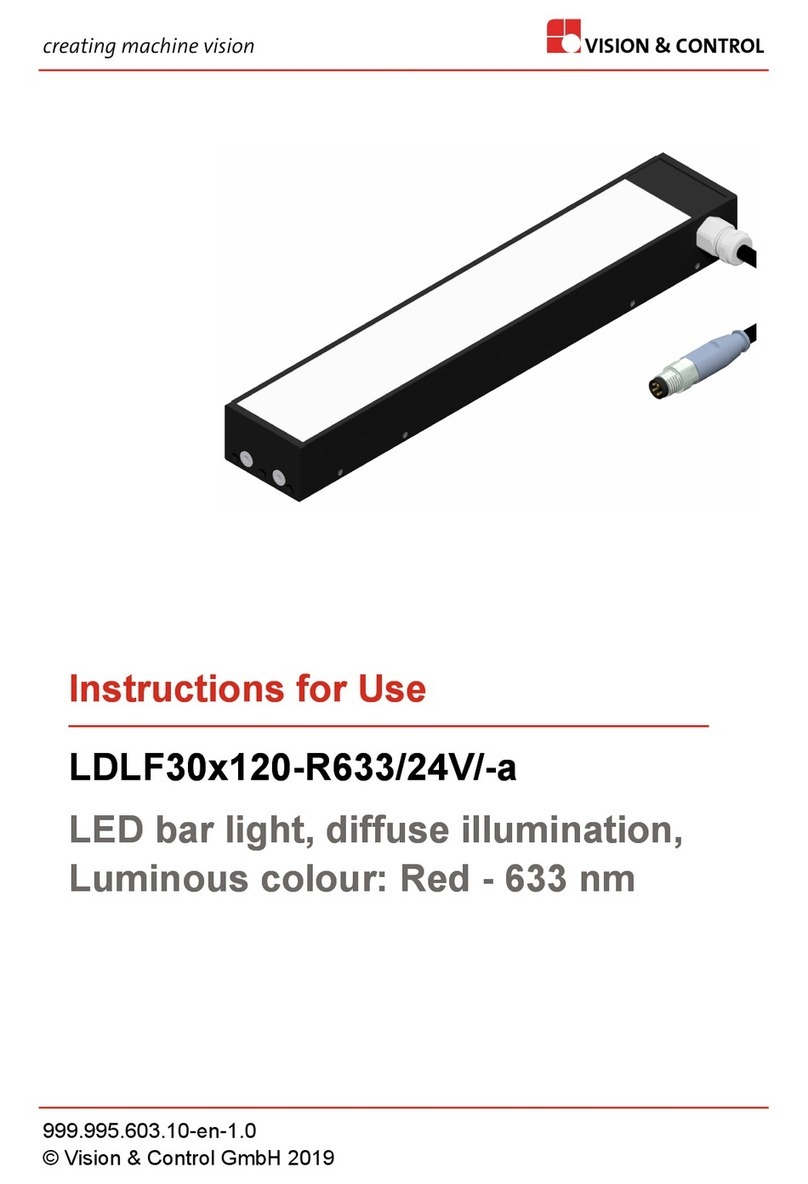 Vision & Control LDLF30x120-R633/24V/-a User manual