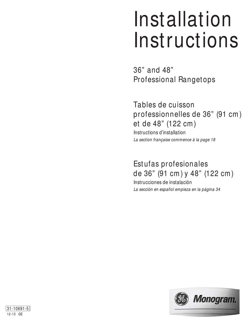 GE Monogram ZGU364NRP7SS installation instructions