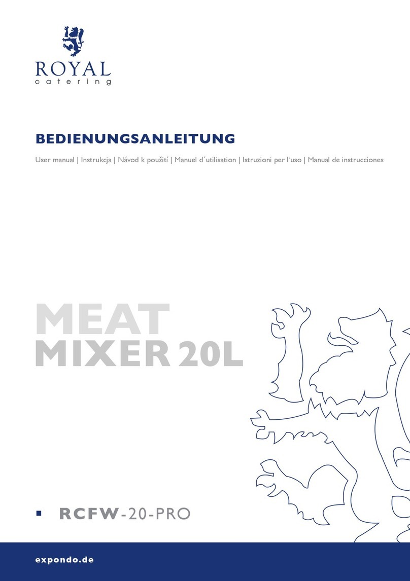 Royal Catering RCFW-20-PRO User manual