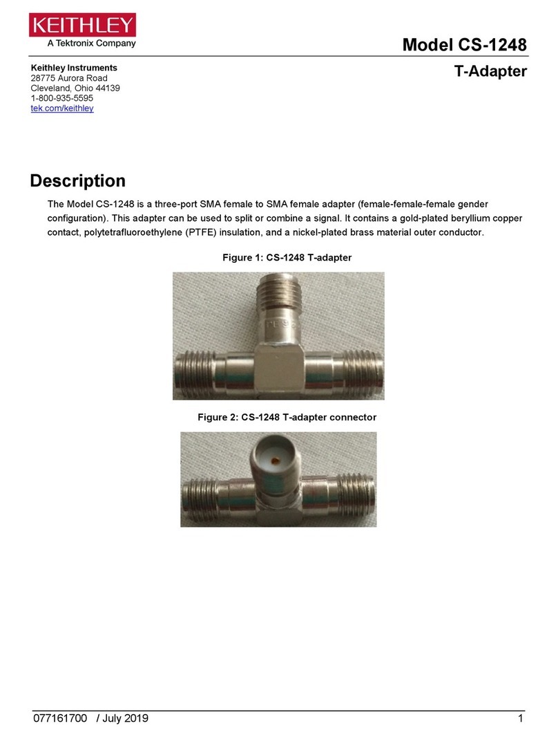 Tektronix Keithley CS-1248 quick start guide