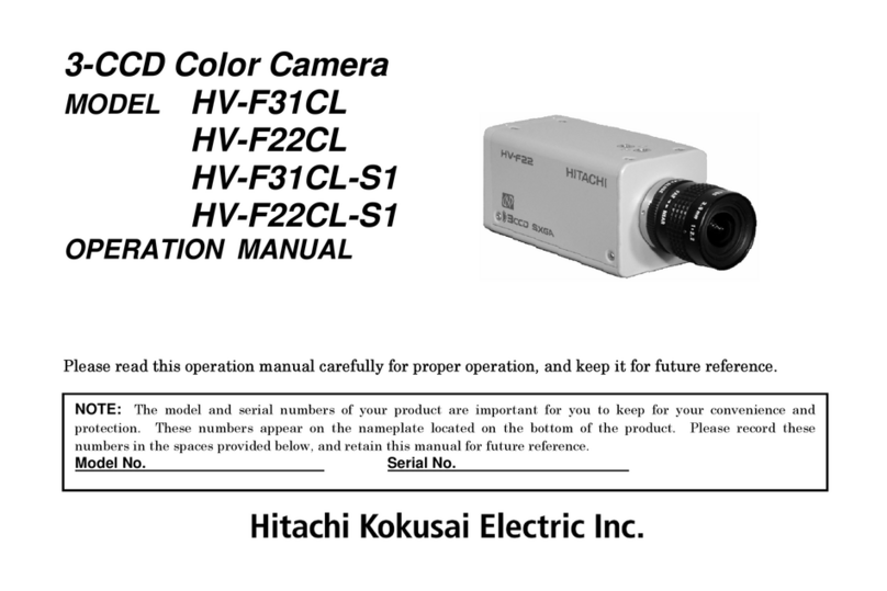 Hitachi HV-F31CL Operation manual