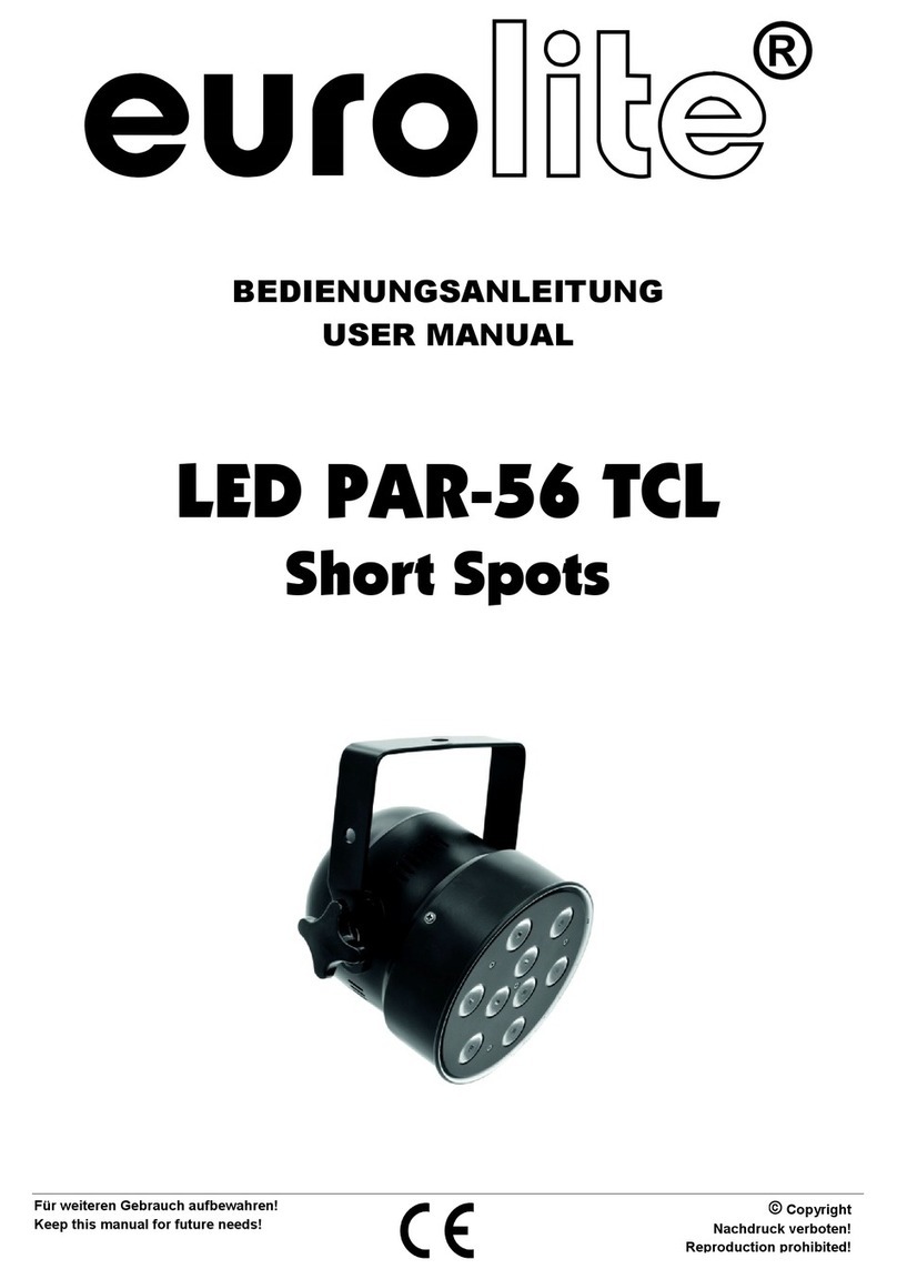 EuroLite LED PAR-56 TCL Short Spots user manual