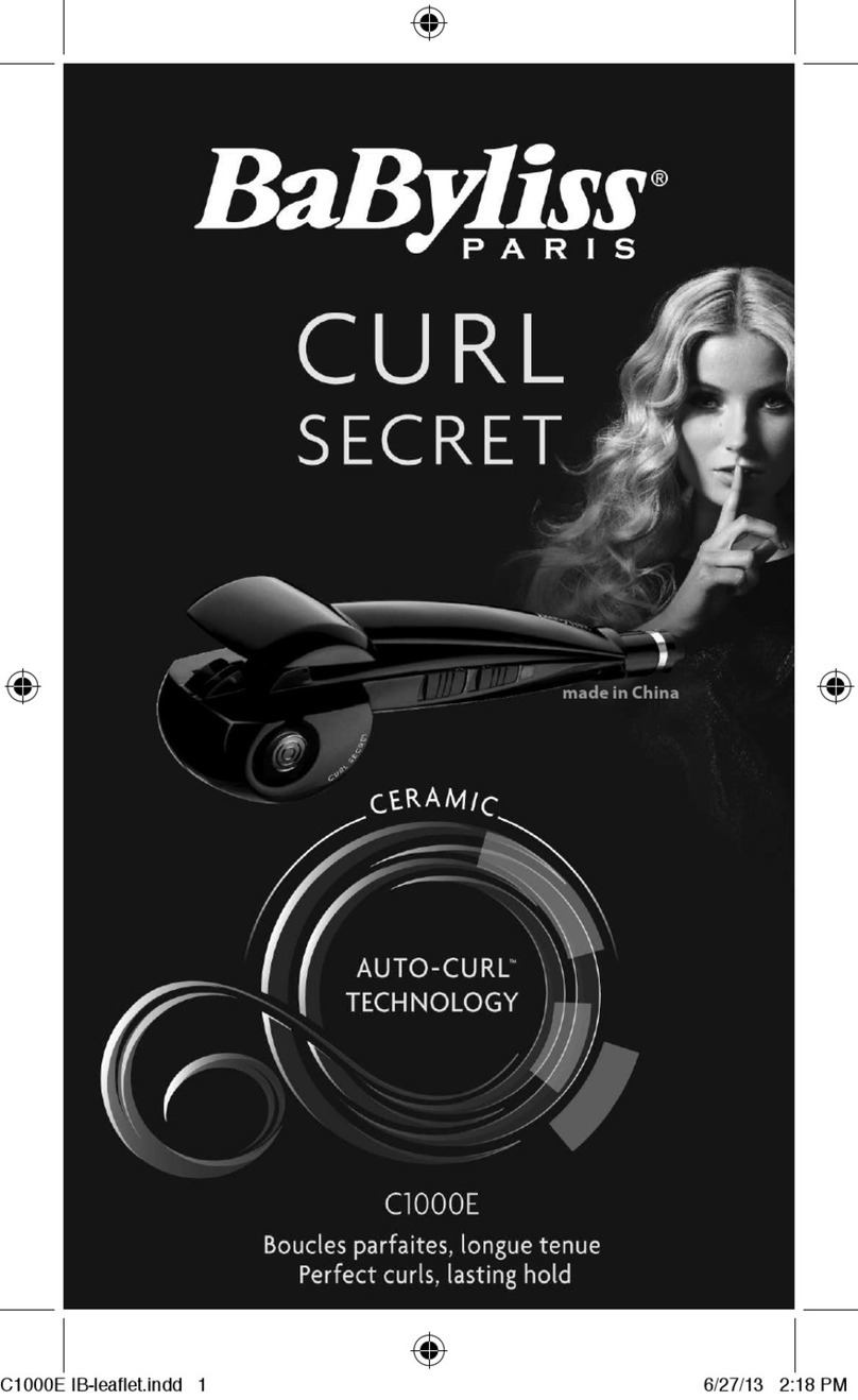 BabyBliss Curl Secret Ionic C1100E manual