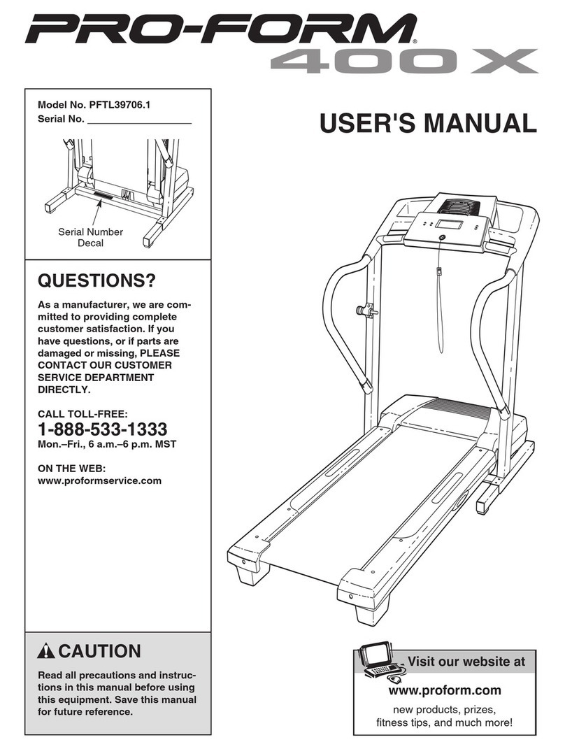 Pro-Form PFTL39706.1 User manual