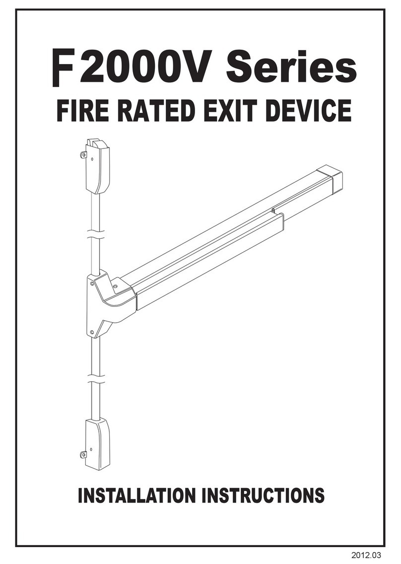 Design Hardware F2000V Series installation instructions