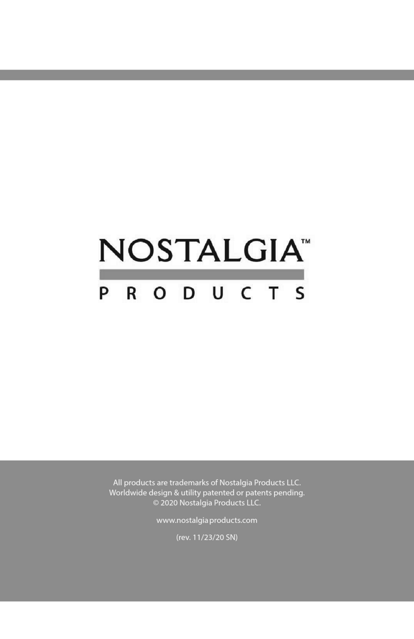 Nostalgia Electrics CLITPLS3AQ instruction manual