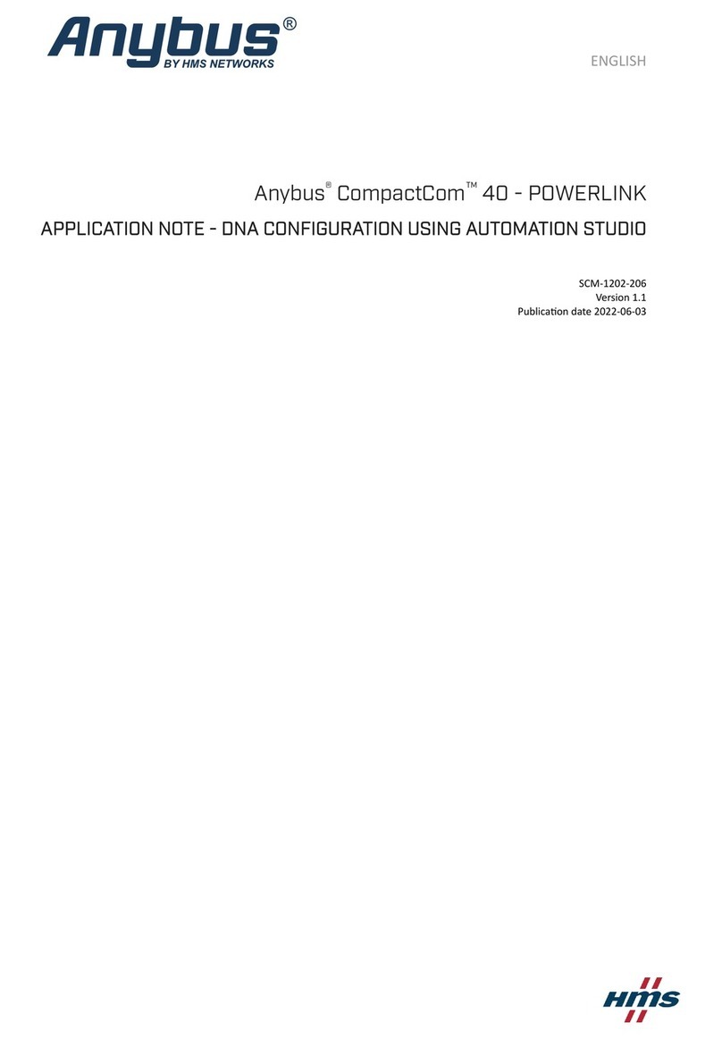 HMS Networks Anybus CompactCom 40 POWERLINK Installation and operating instructions