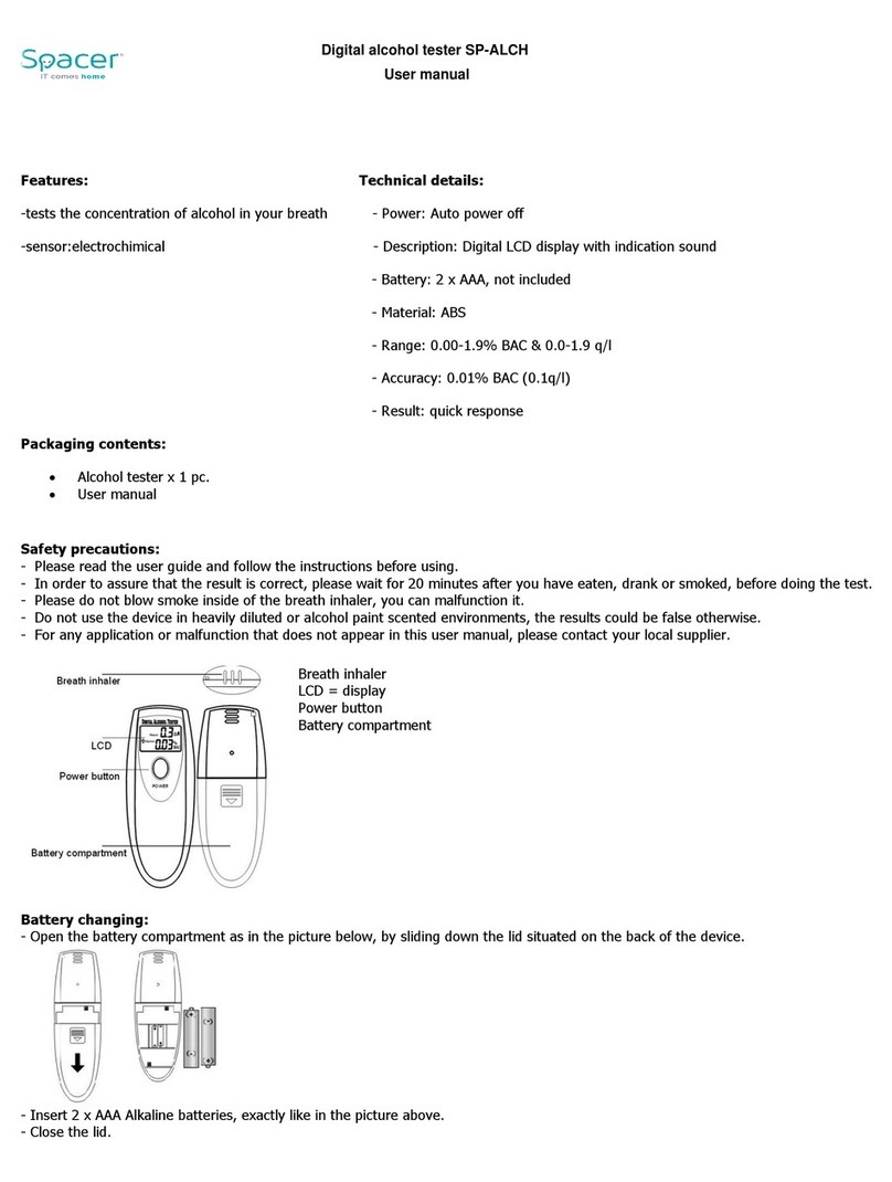 spacer SP-ALCH user manual