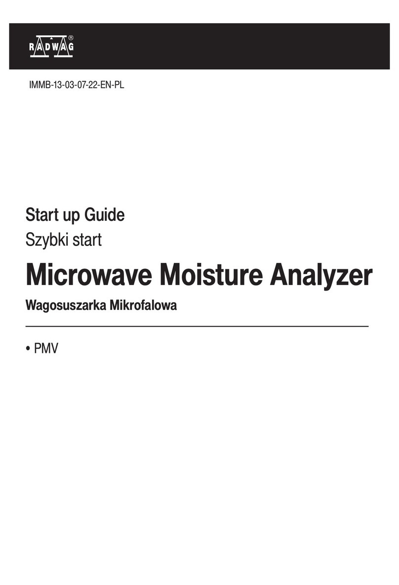 RADWAG PMV Series Startup guide