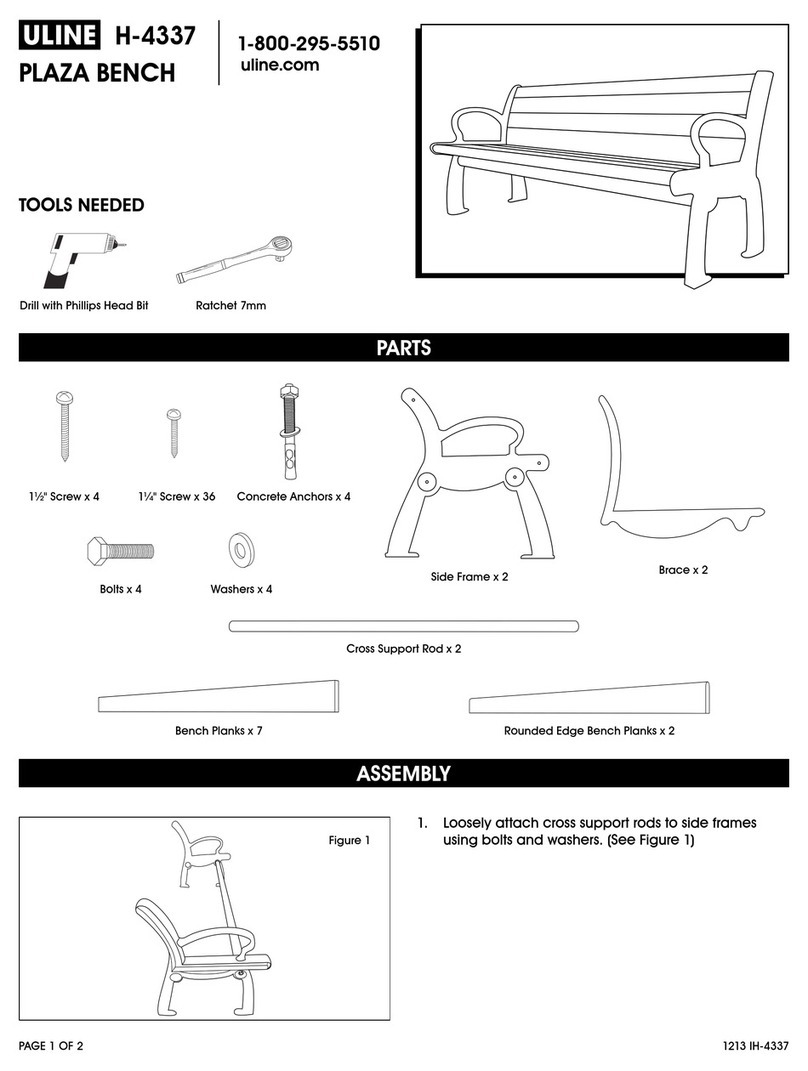 U-Line PLAZA H-4337 User manual U-Line PLAZA H-4337 User manual