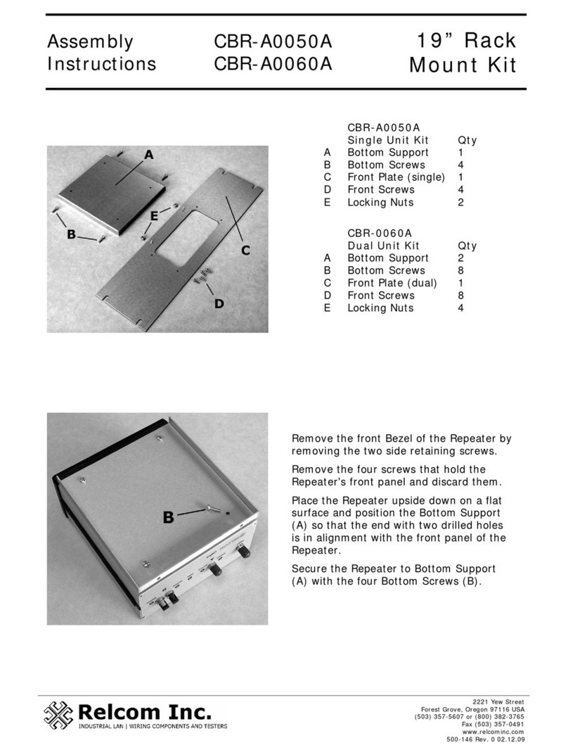 Relcom CBR-A0050A Assembly instructions