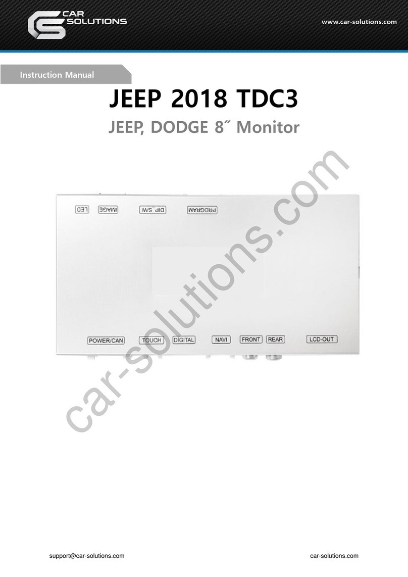Car Solutions JEEP 2018 TDC3 User manual