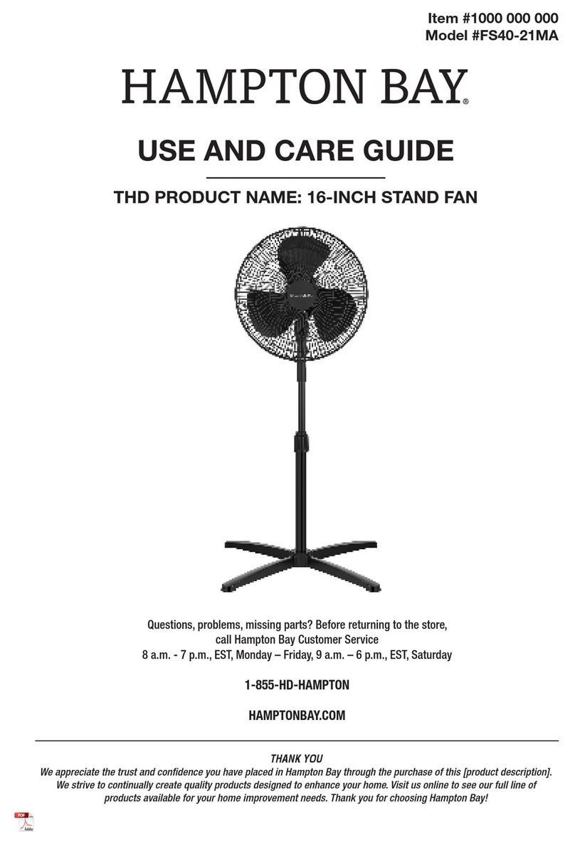 HAMPTON BAY FS40-21MA User manual