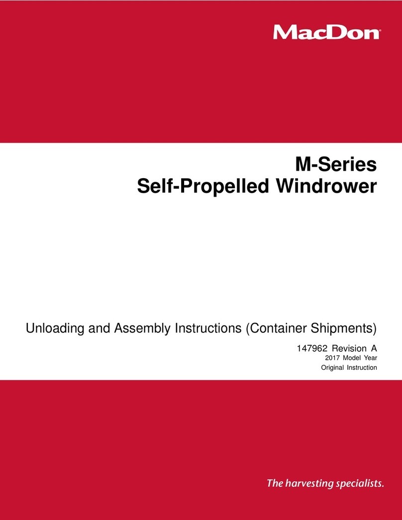 MacDon M Series Unloading and assembly instructions