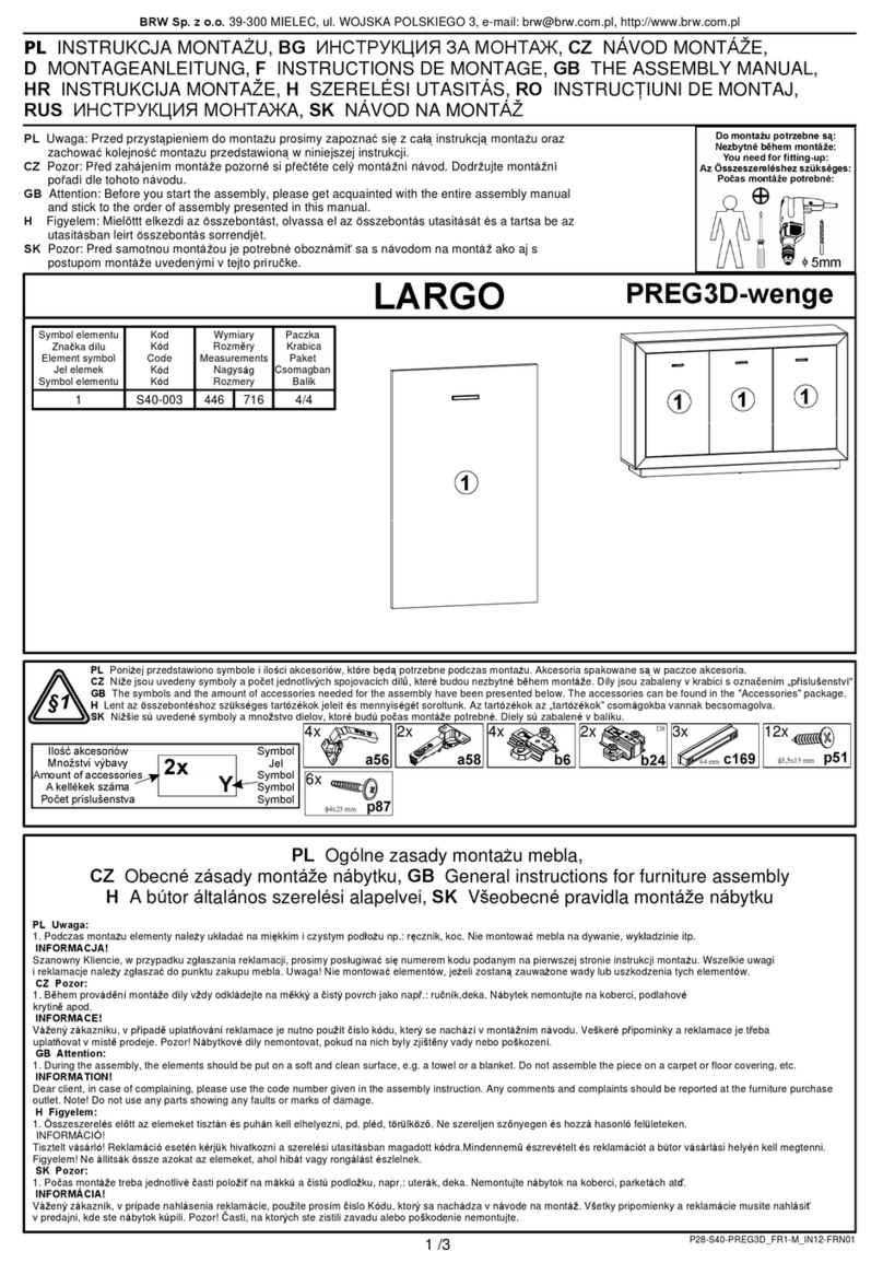 BRW LARGO PREG3D User manual