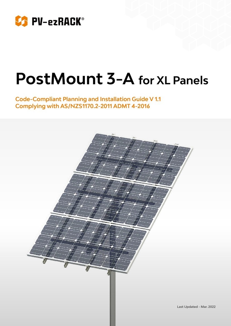 PV-ezRack PostMount 3-A Technical manual