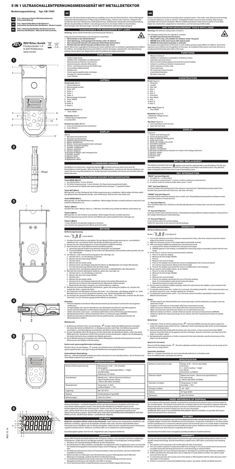 REV Ritter CB-7005 instruction manual