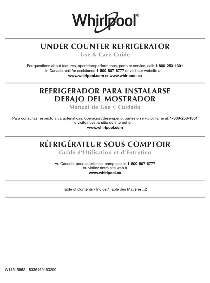Whirlpool WUR35X24HZ User manual Whirlpool WUR35X24HZ User manual