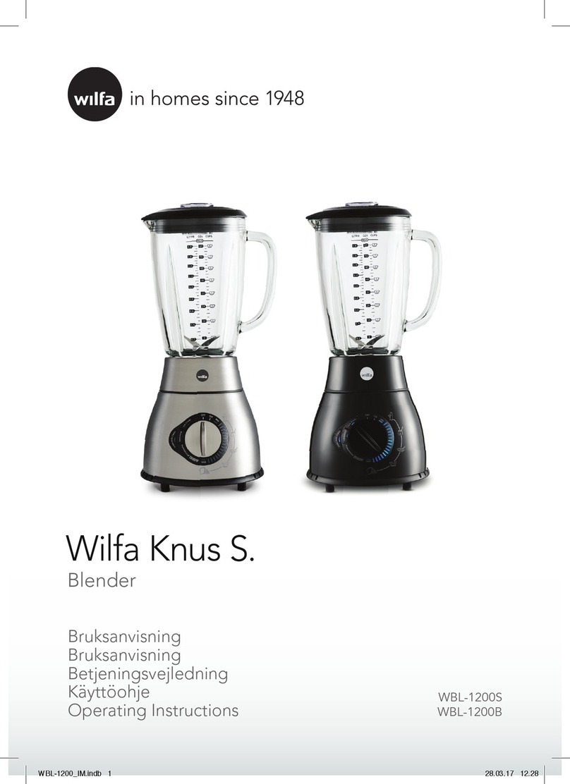 Wilfa Knus S. WBL-1200S User manual
