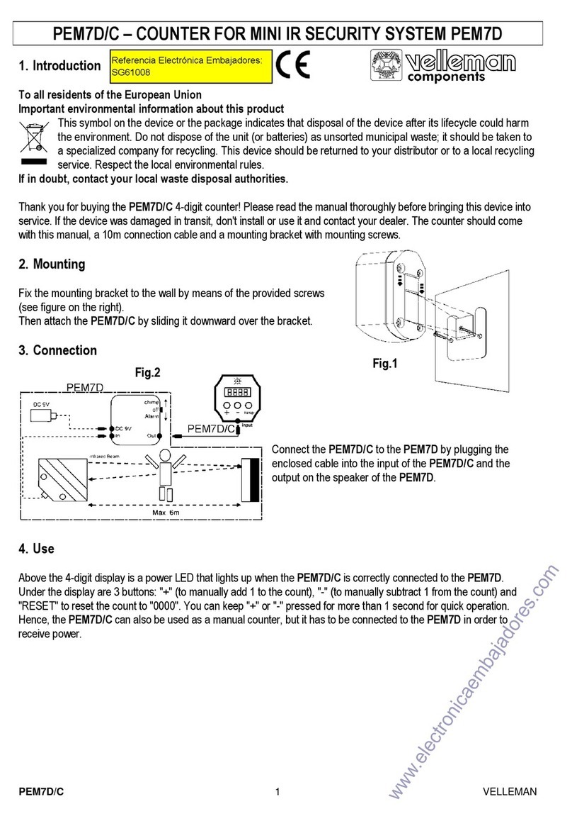 Velleman SG61008 manual