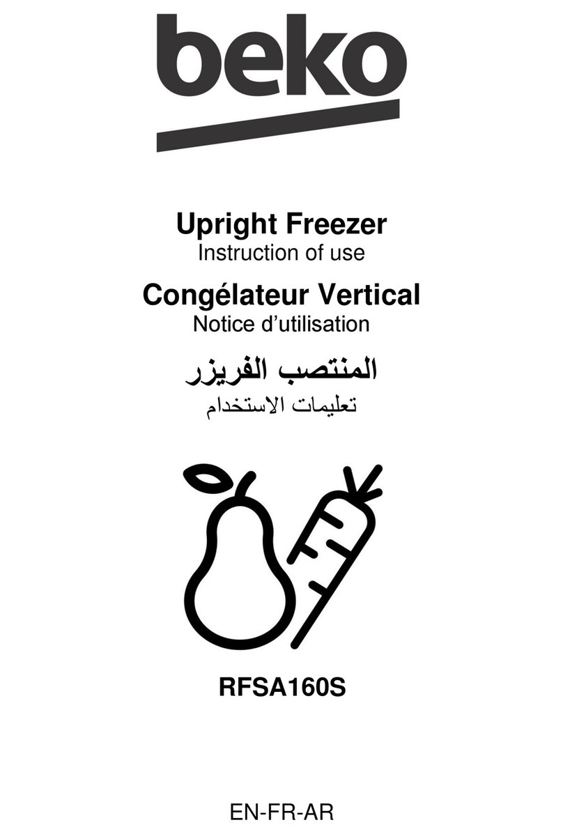 Beko RFSA160S Instructions of use