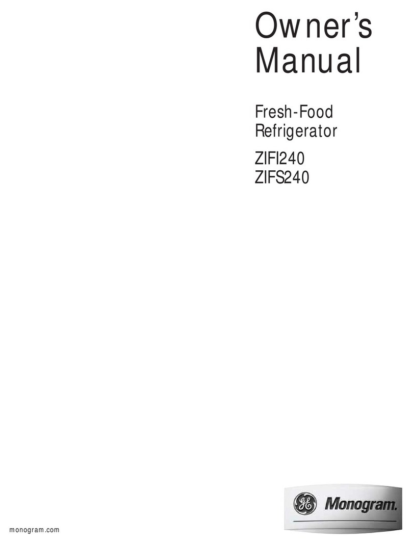 GE Monogram ZIFS240 User manual
