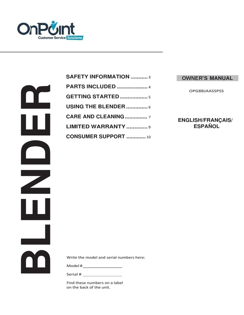 OnPoint OPG8BJAASSPSS owner's manual