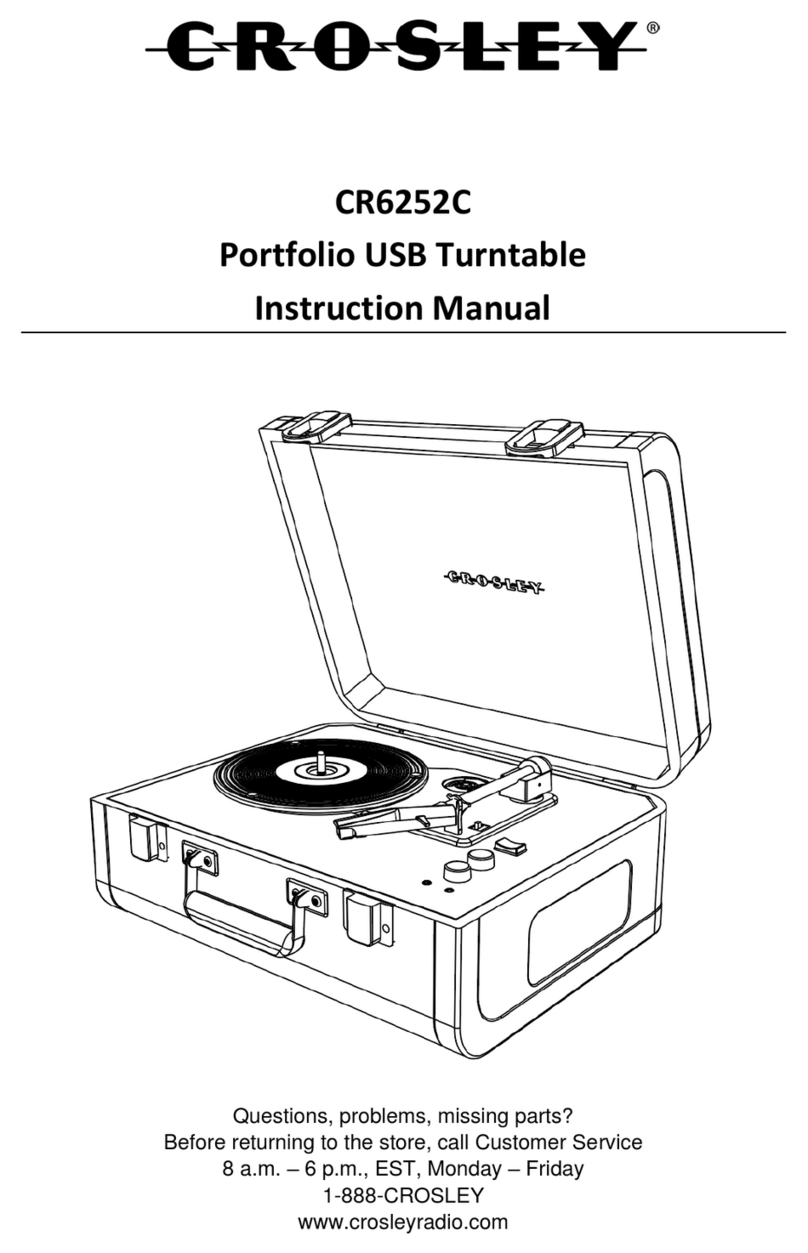 Crosley CR6252C instruction manual