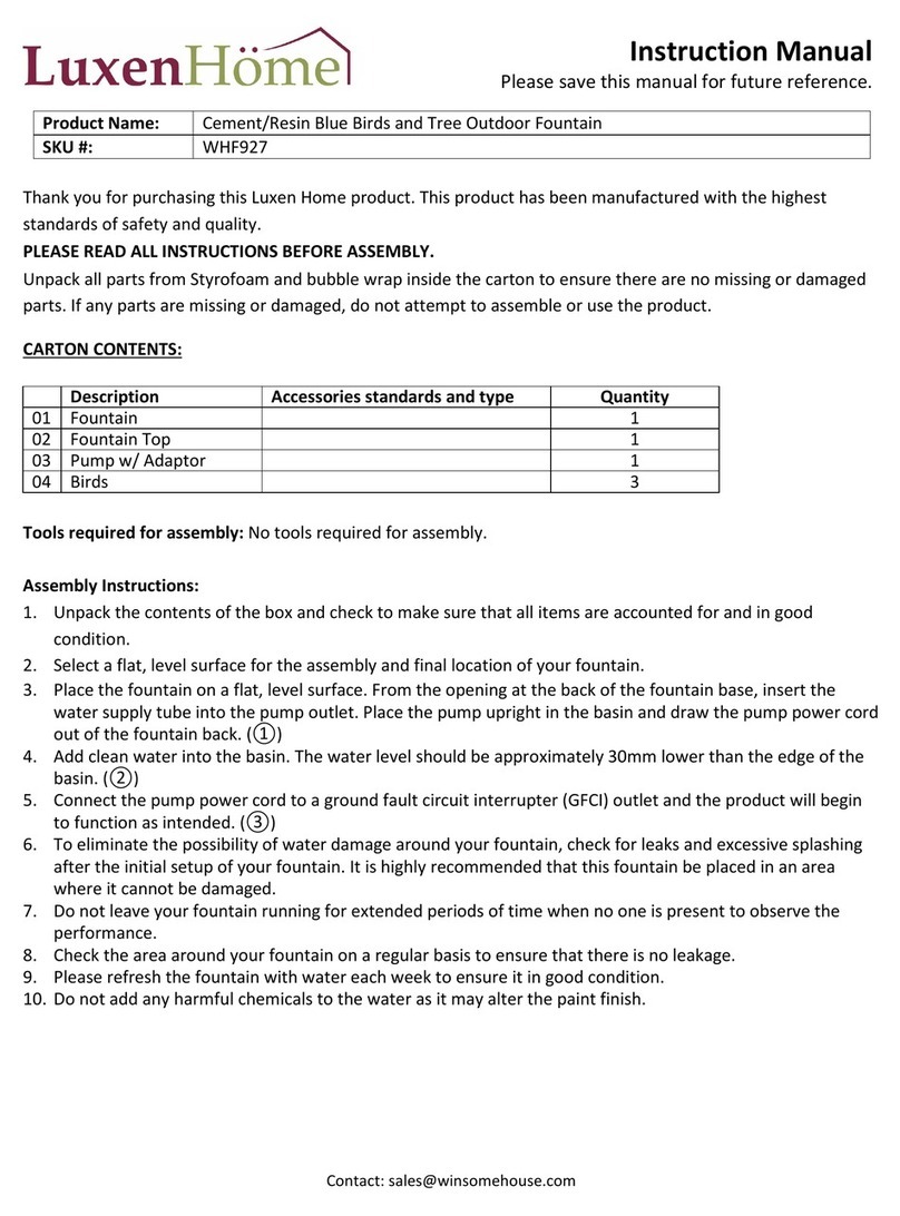 LuxenHome WHF927 User manual LuxenHome WHF927 User manual