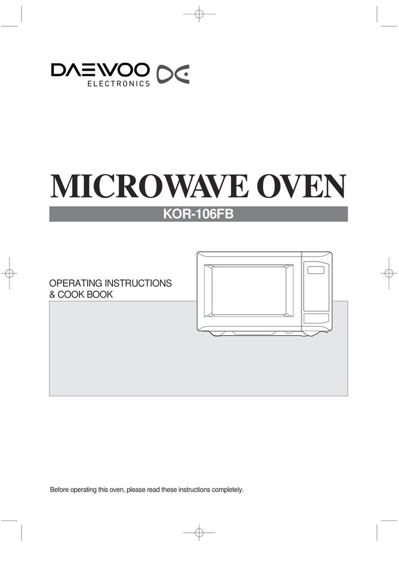Daewoo KOR-106FB Operating instructions & cook book