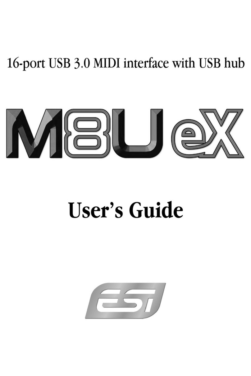 ESI M8UEX User manual