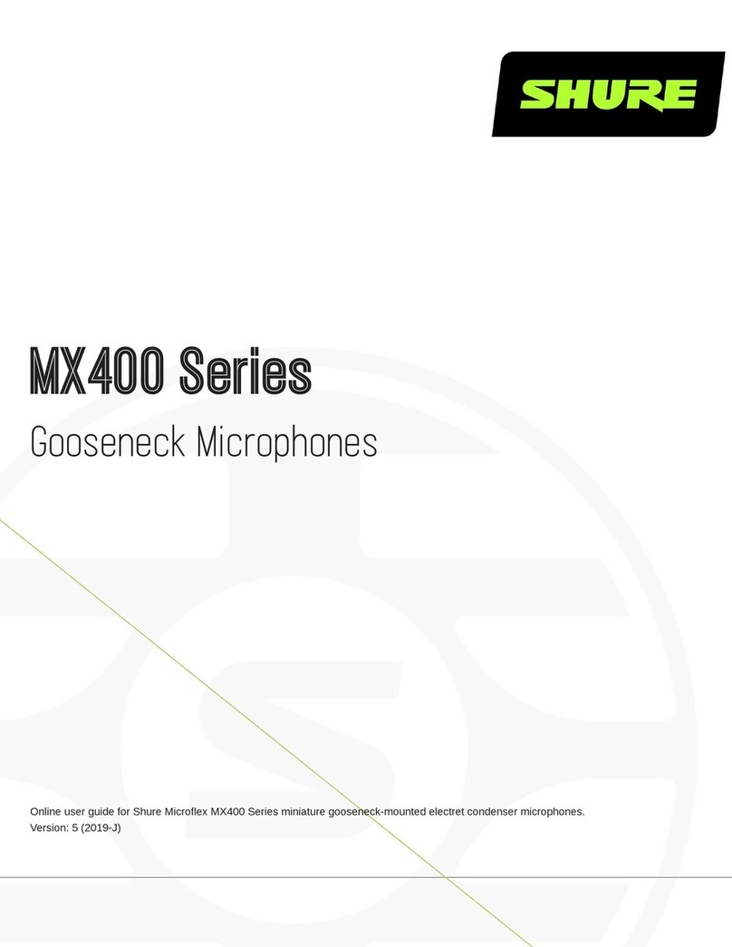 Shure Microflex MX424/N Technical manual