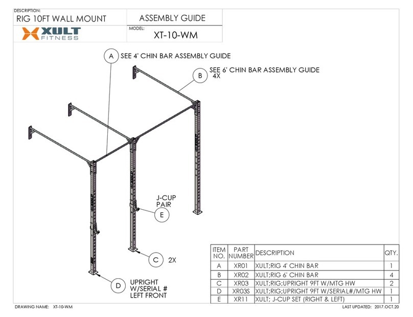 XULT Fitness XT-10-WM Assembly guide