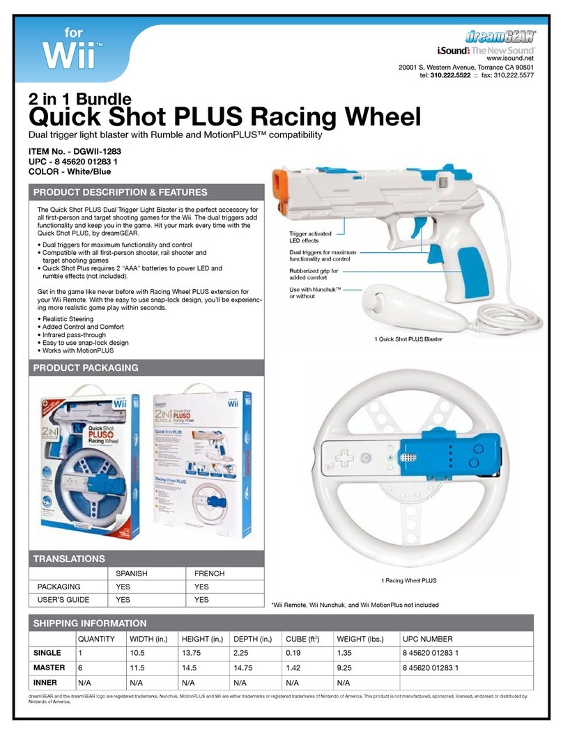 DreamGEAR Wii DGWII-1283 quick start guide