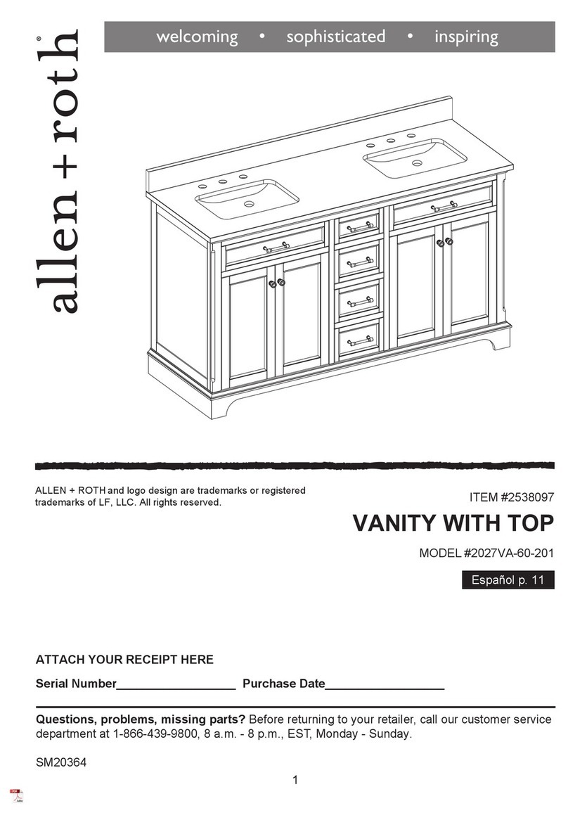 Allen + Roth 2027VA-60-201 User manual Allen + Roth 2027VA-60-201 User manual