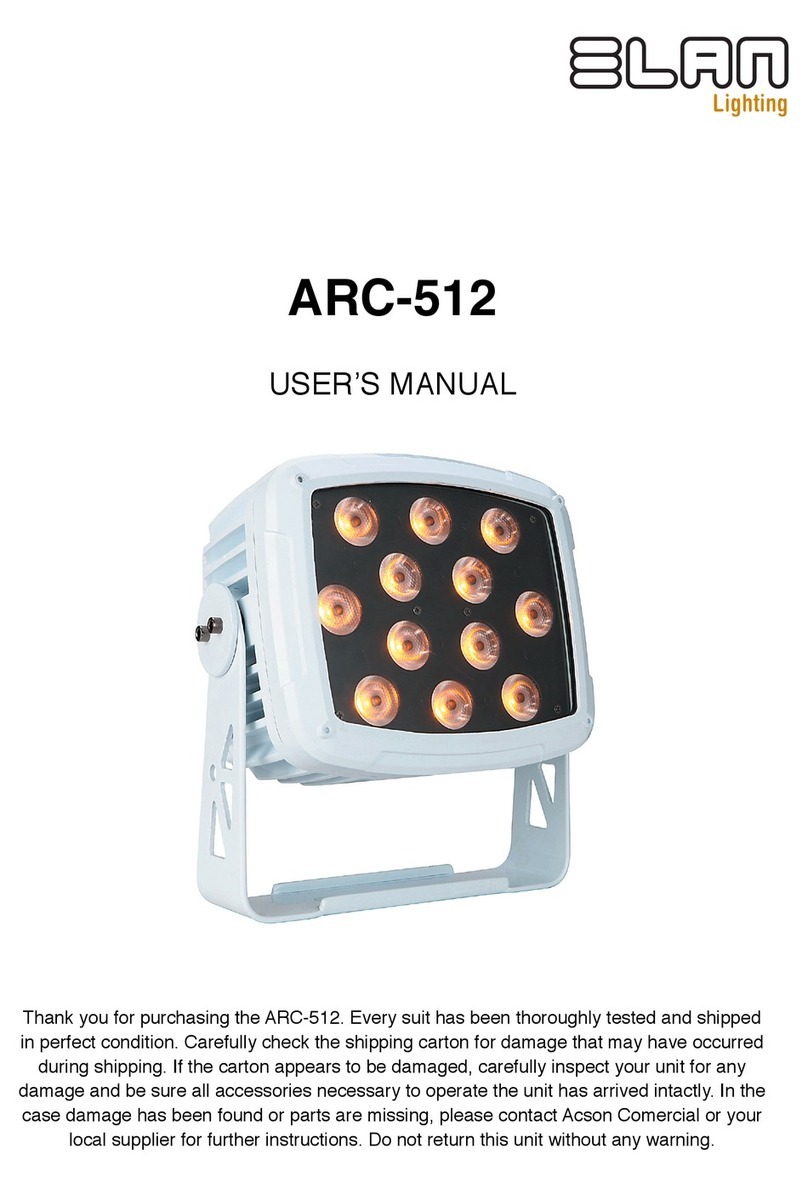 ELAN Lighting ARC-512 user manual