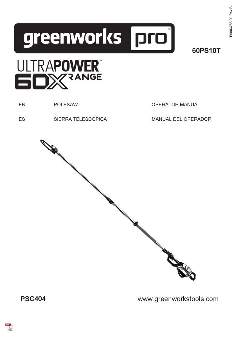 GreenWorks Pro PSC404 User manual