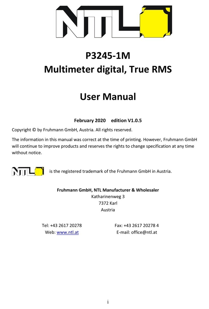 NTL P3245-1M User manual