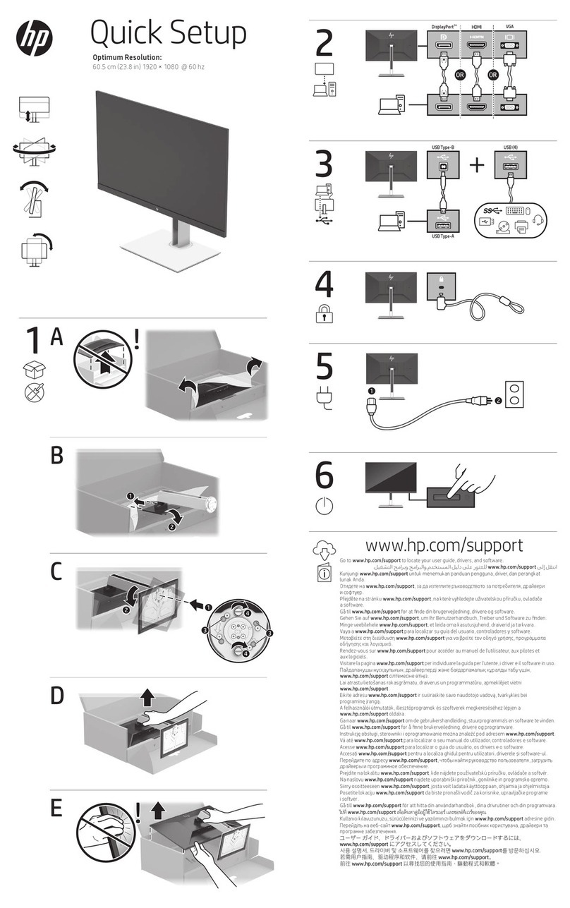HP E24mv Specification sheet