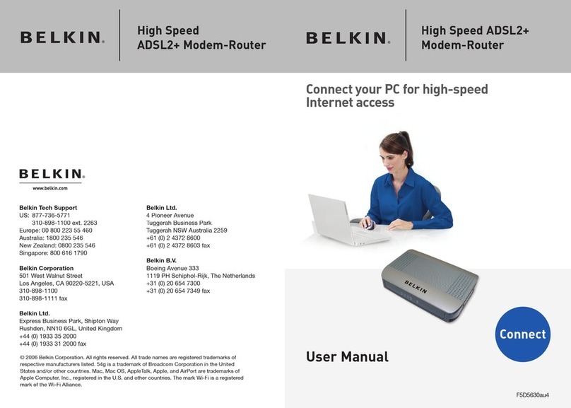 Belkin F5D5630au4 user manual