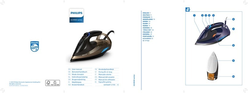 Philips Azur Advanced GC4930 Series user manual
