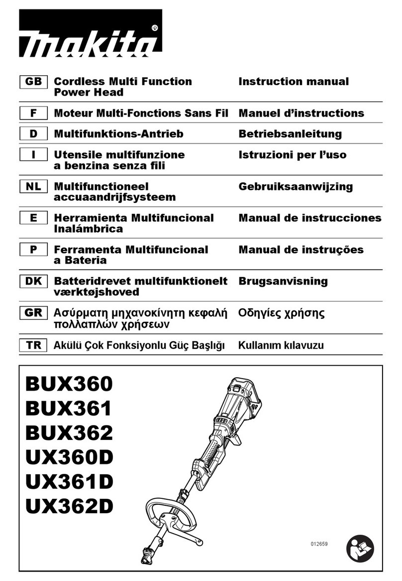 Makita BUX361 instruction manual