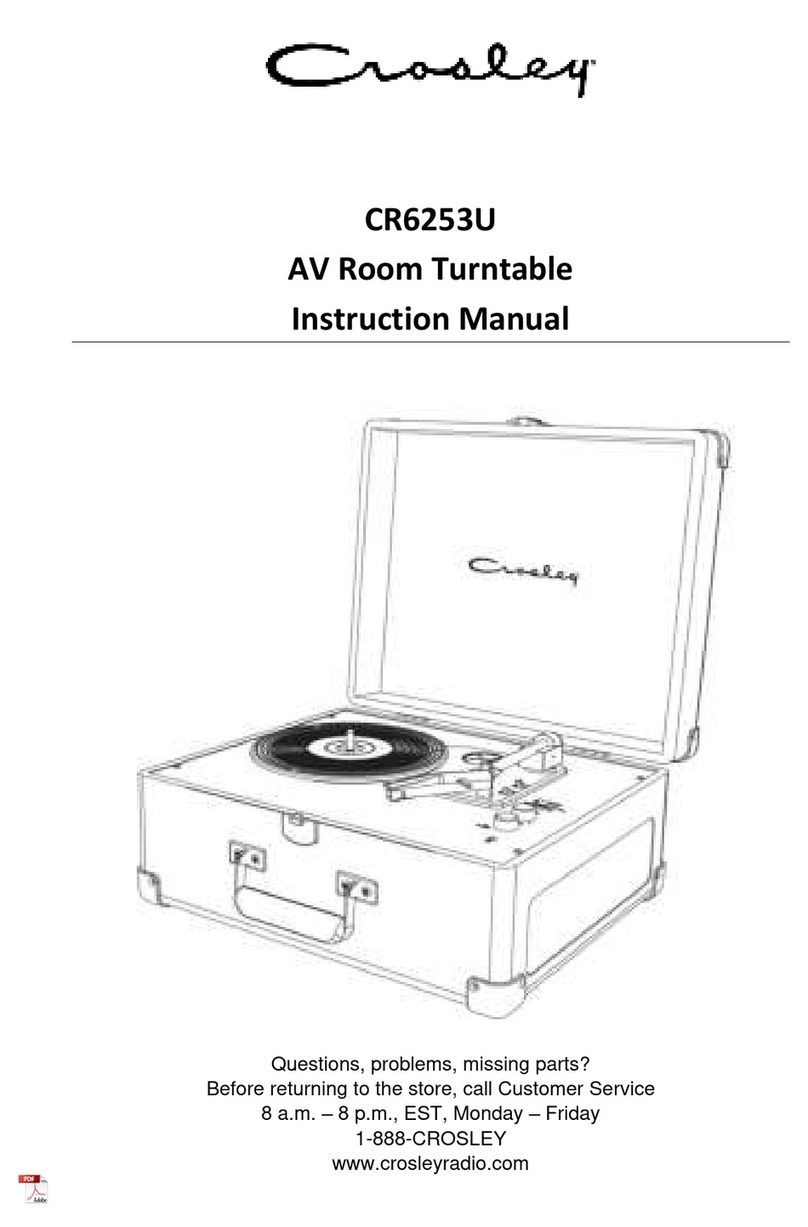 Crosley CR6253U User manual