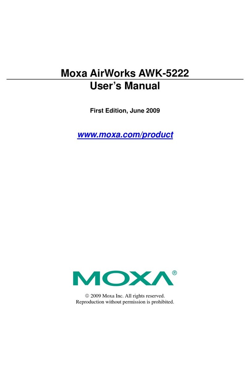 Moxa Technologies AirWorks AWK-5222 User manual
