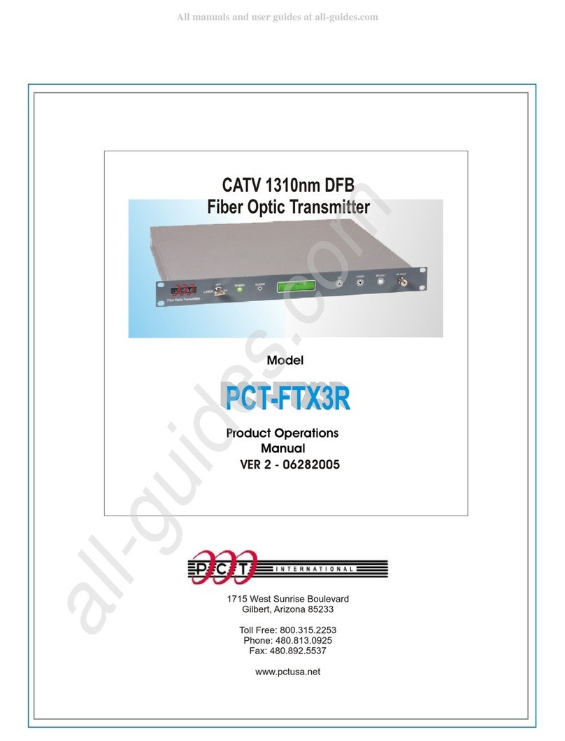 PCT PCT-FTX3R manual