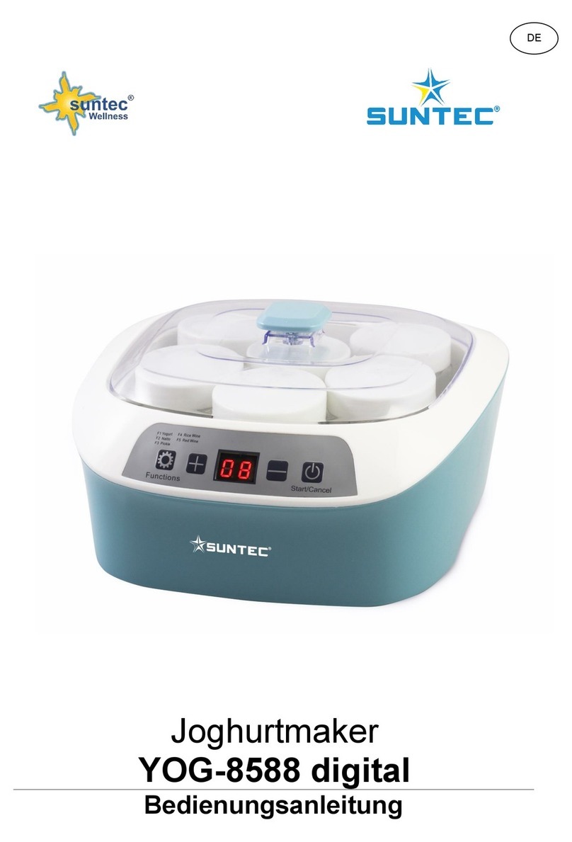 Suntec Wellness YOG-8588 digital User manual