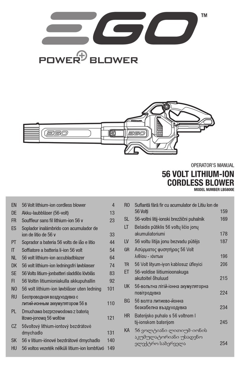 Ego Power+ LB5800E User manual