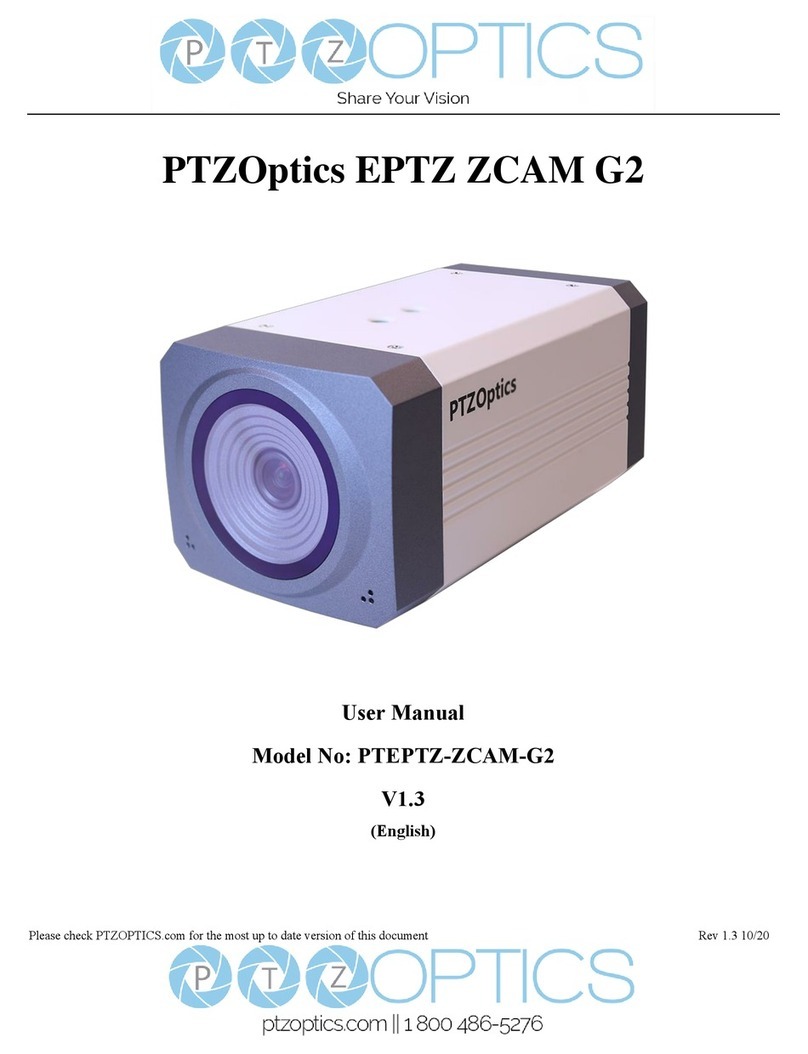 PTZOptics EPTZ-ZCAM-G2 User manual PTZOptics EPTZ-ZCAM-G2 User manual