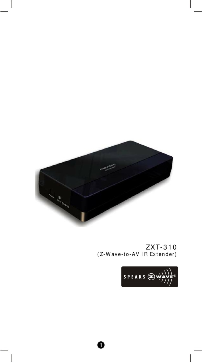 Speaks z wave ZXT-310 User manual