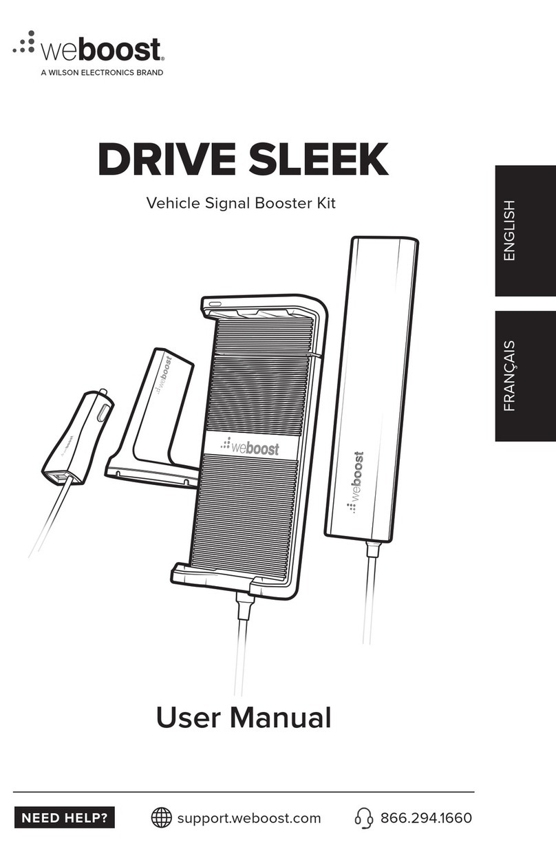 Wilson Electronics weBoost DRIVE SLEEK User manual